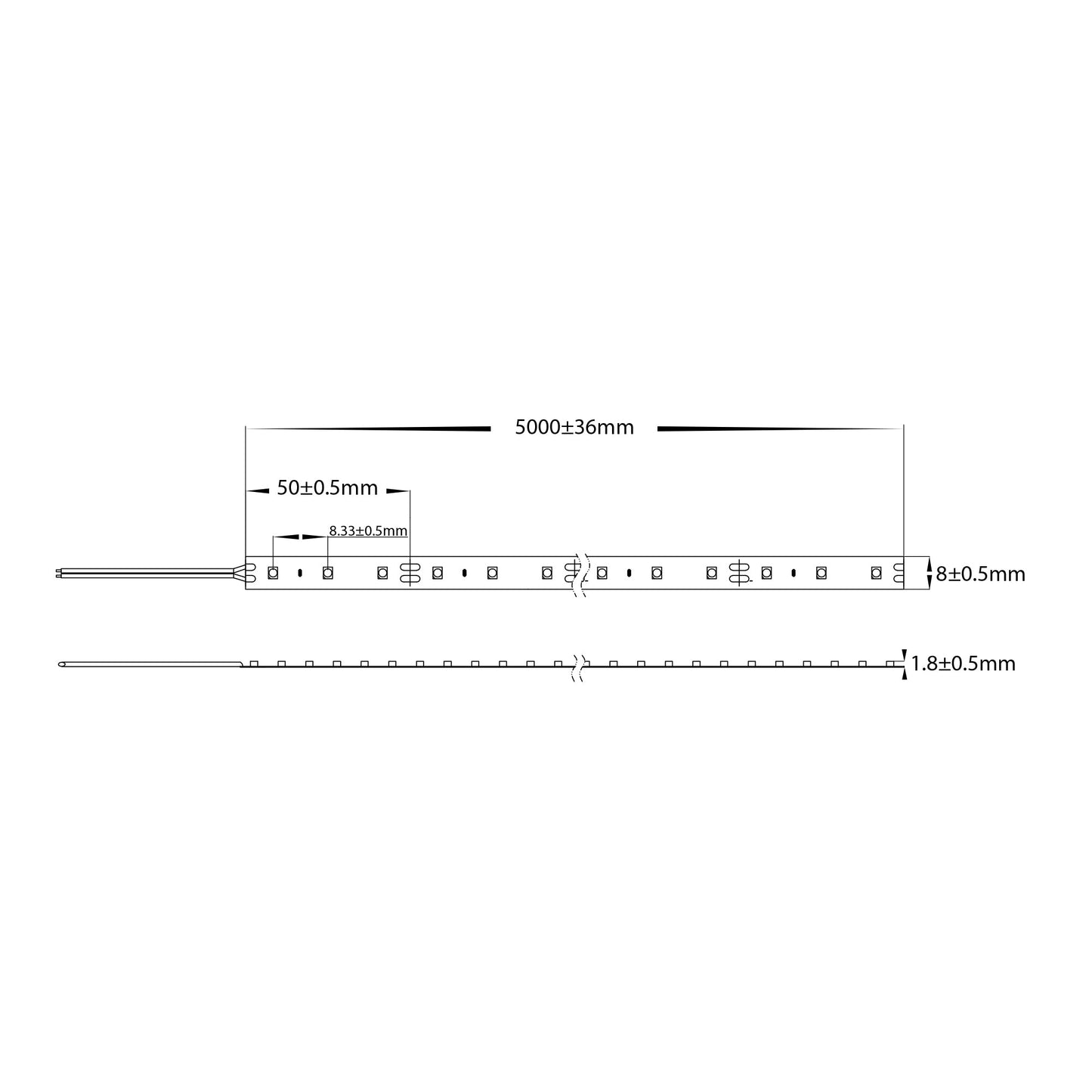 VPR9744IP54-120-5M - VIPER 9.6w 5m LED Strip kit 5500k