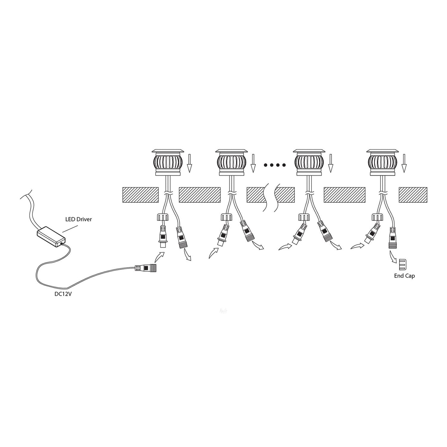 HV28261 - Flame 316 Stainless Steel 0.5w LED Deck Lights