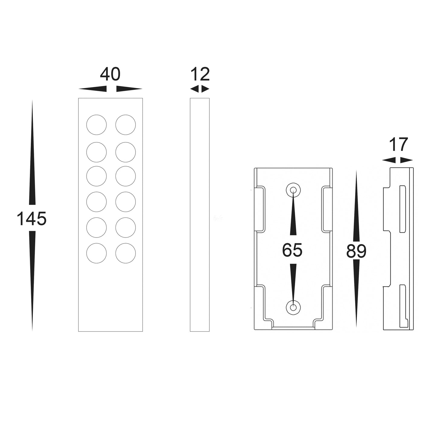 HV9102-V6-5A - CT LED Strip Remote Controller + Reciever