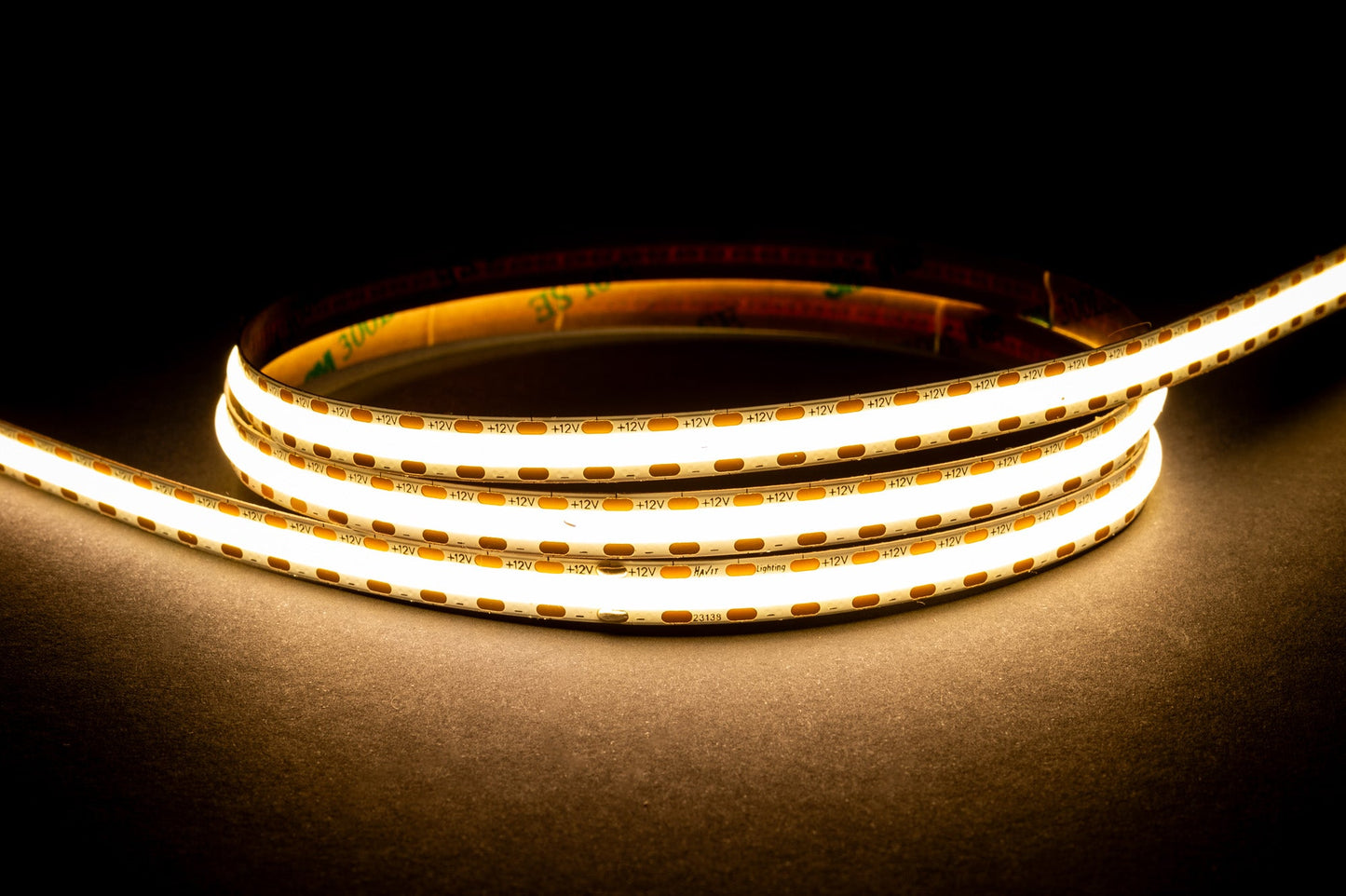 HV9761-IP20-512-4K - 10w IP20 12v DC 4000K COB Dotless LED Strip - 30m Roll
