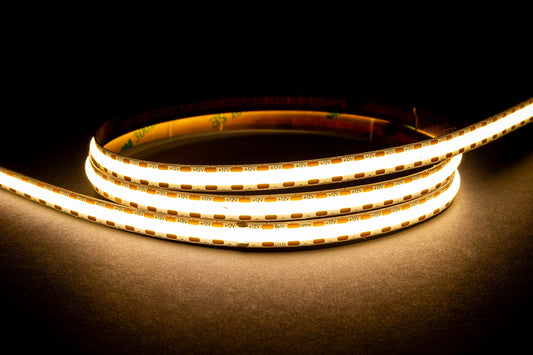 HV9761-IP20-512-4K  - 10w IP20 12v DC 4000K COB Dotless LED Strip - 30m Roll