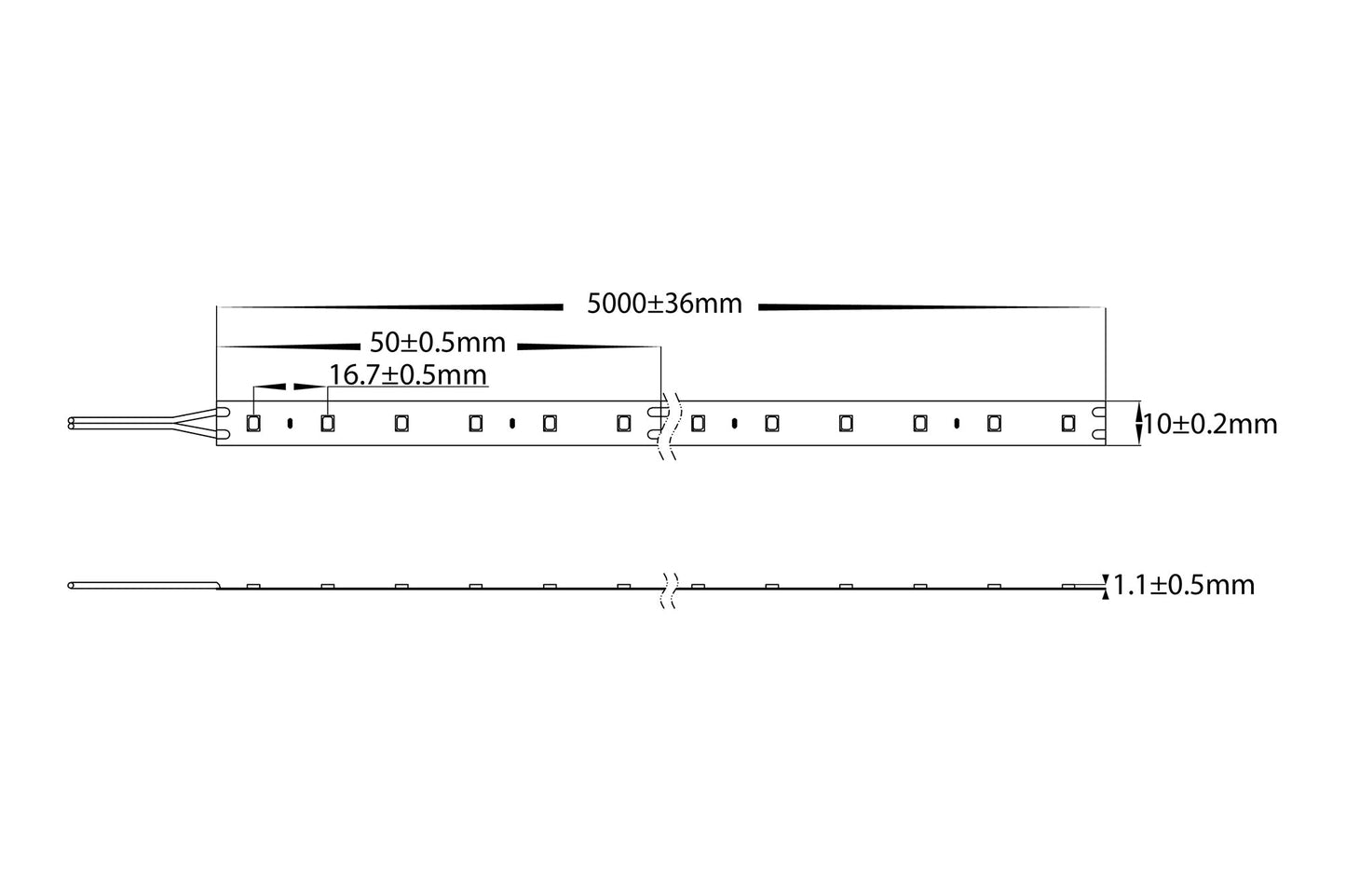 HV9783-IP20-60-4K - 14.4w IP20 LED Strip 4000k - 30m Roll