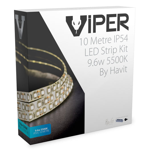 VPR9744IP54-120-10M - VIPER 9.6w 10m LED Strip kit 5500k