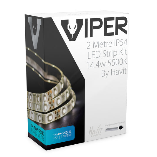 VPR9784IP54-60-2M - VIPER 14.4w 2m LED Strip kit 5500k