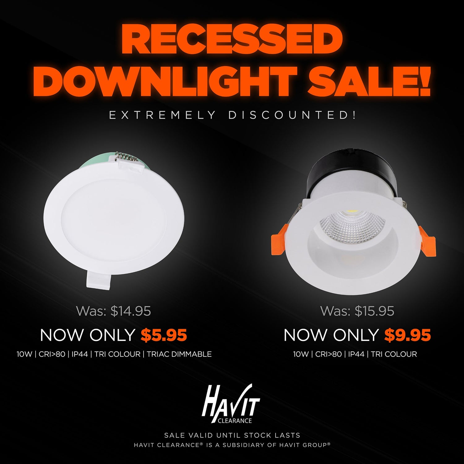 Recessed Downlight Sale! Starting from $5.95!