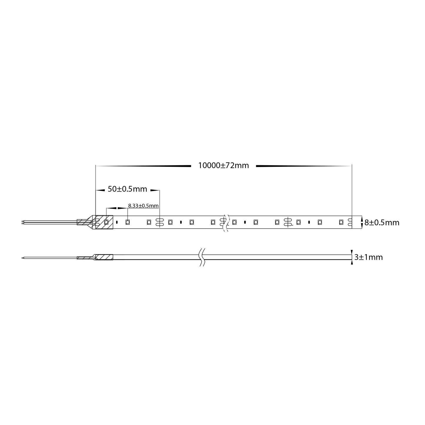 VPR9743IP54-120-10M - VIPER 9.6w 10m LED Strip kit 3000k