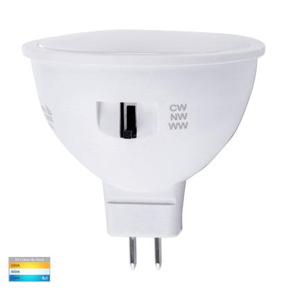 AAEC9587T -  5w Tri Colour MR16 12v DC LED Globe - 3000k, 4000k, 5500k