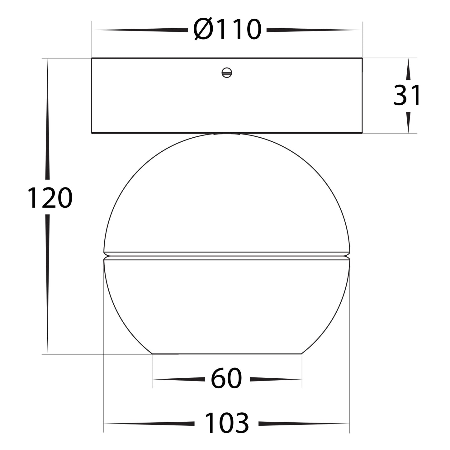 HCP-1020932 - Ondo 6w or 9w Tri Colour Dimmable Black Surface Mounted Spot Light