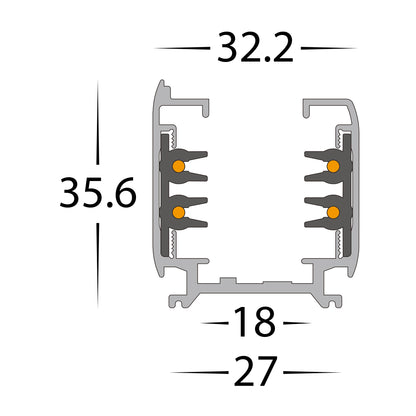 HCP-103310 / HCP-103320 / HCP-103330 - Gloss White Single Circuit Track