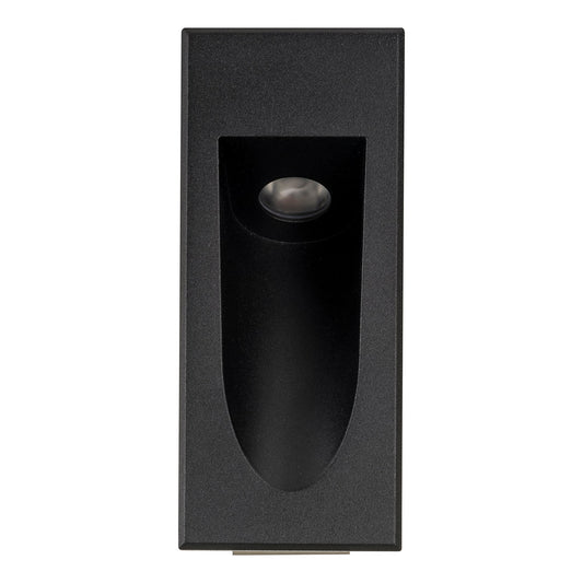 HCP-2220302 - Black Rectangle Recessed 3w LED Triac Dimmable Step Light