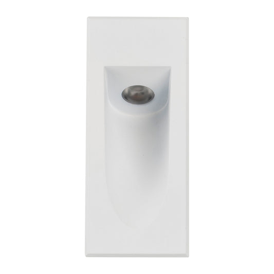 HCP-2230302 - White Rectangle Recessed 3w LED Triac Dimmable Step Light
