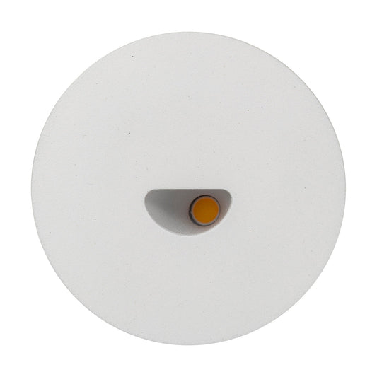HCP-2231302 - White Round Recessed 3w LED Triac Dimmable Step Light