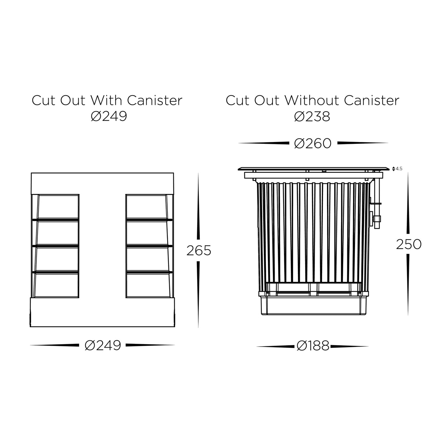HCP-251273 / HCP-251274 / HCP-251275 - 27W 316 Stainless Steel Adjustable Inground Light