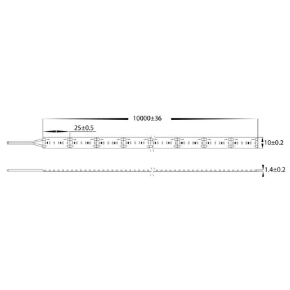 HCP-3325195-30M - 19.2w 24v DC 240LED 5000k IP20 LED Strip - 30m Roll