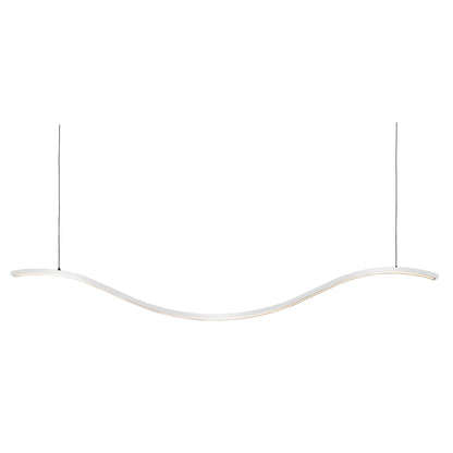 HCP-663500 - White 1500mm Wave 50w LED Pendant
