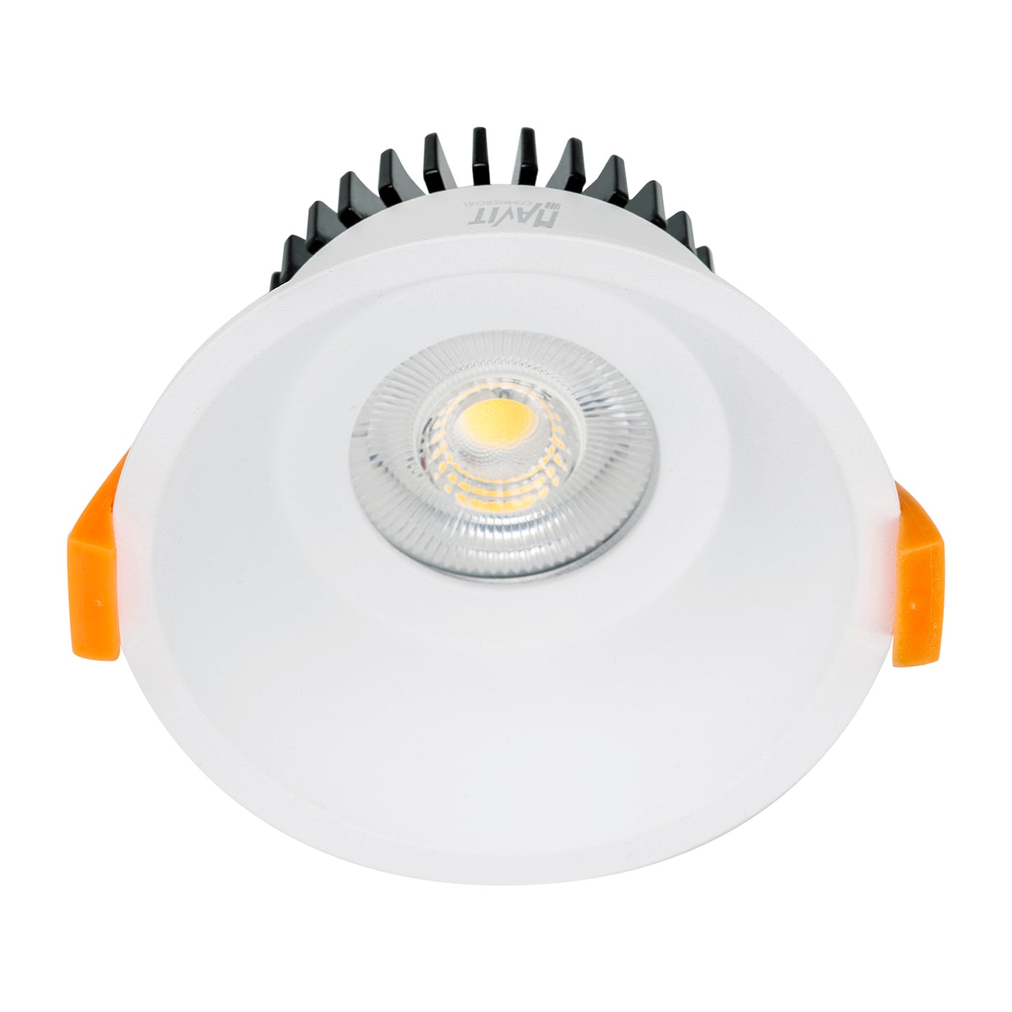HCP-81380409 - White Deep Fixed 9w TRI Colour Recessed Triac Dimmable LED Downlight