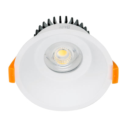 HCP-81380409 - White Deep Fixed 9w TRI Colour Recessed Triac Dimmable LED Downlight