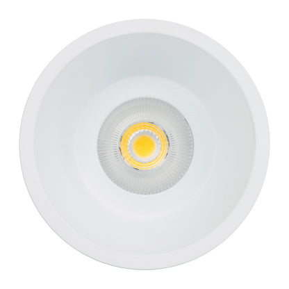 HCP-81380409 - White Deep Fixed 9w TRI Colour Recessed Triac Dimmable LED Downlight