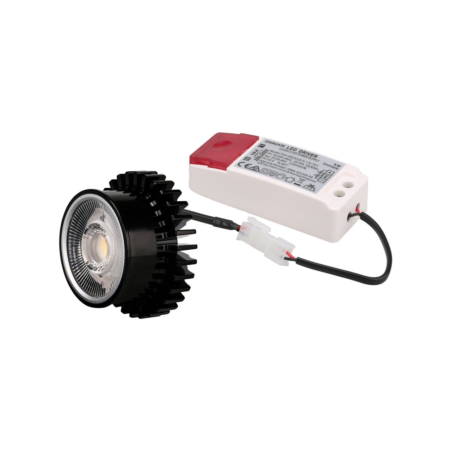 HCP-81380409 - White Deep Fixed 9w TRI Colour Recessed Triac Dimmable LED Downlight