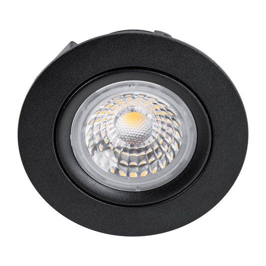 HCP-82210051- Black 8-10w Tilt Recessed LED Downlight