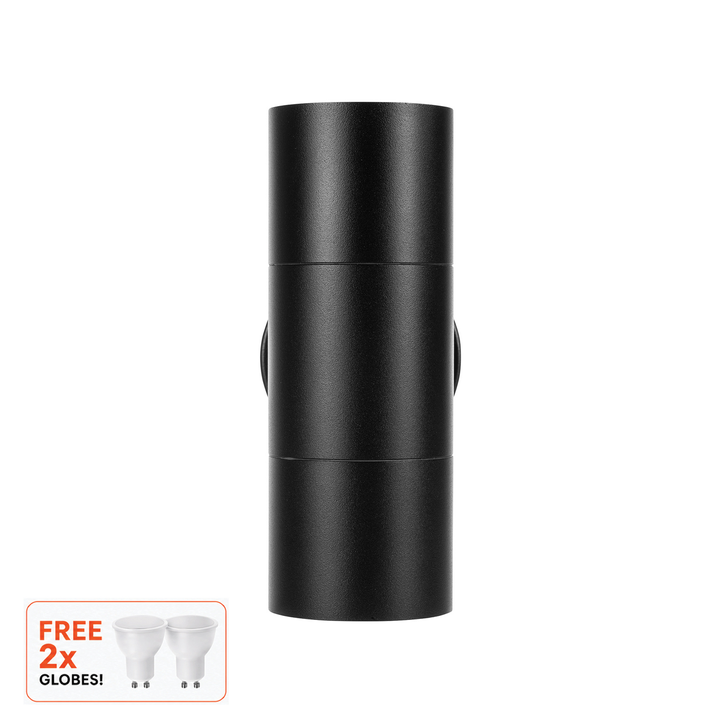 HV1021 - Aluminium Black Up & Down Wall Light