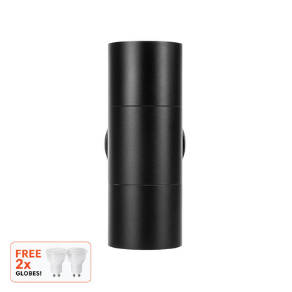 HV1021 - Aluminium Black Up & Down Wall Light