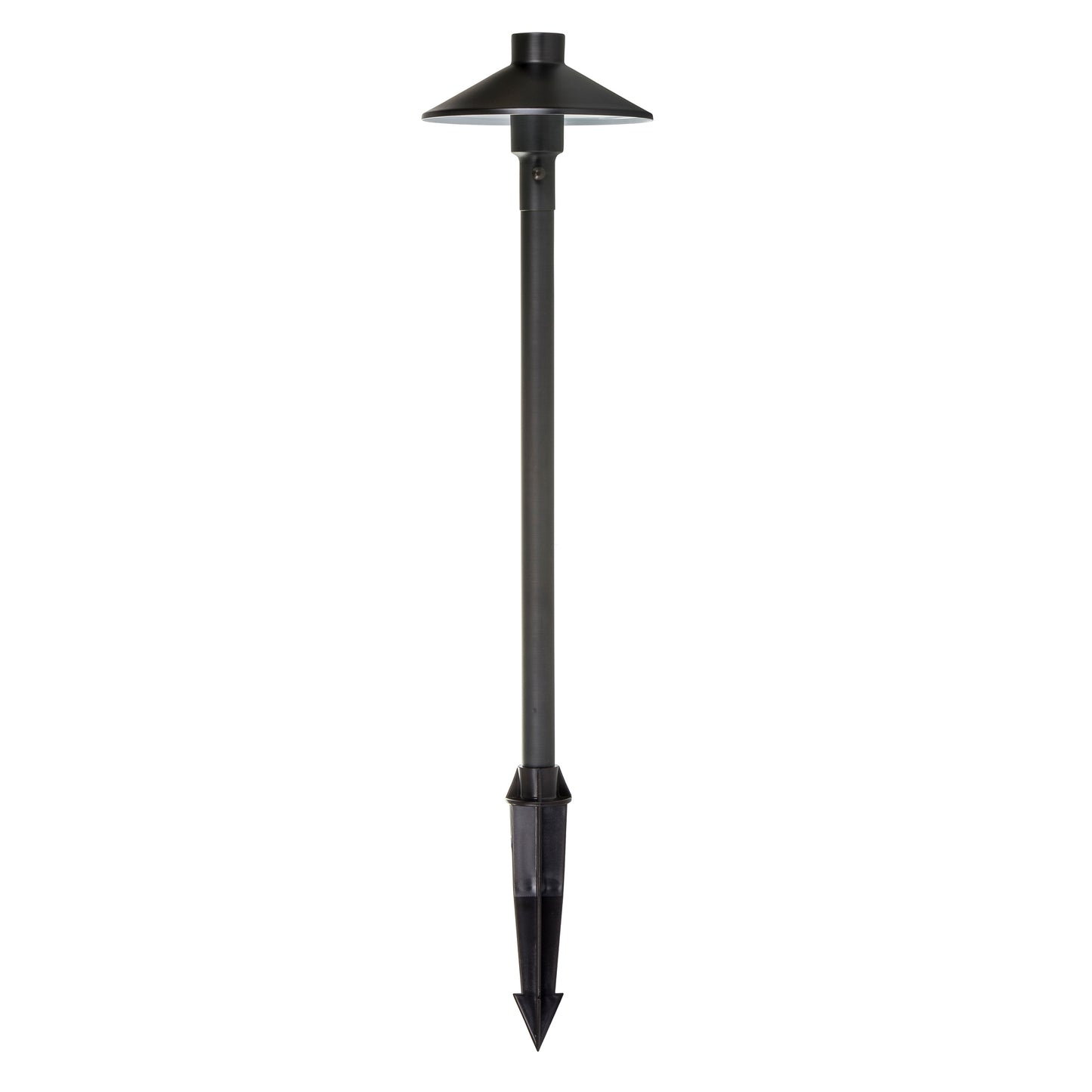 HVCL1454T - Antique Brass Bollard Light with Spike