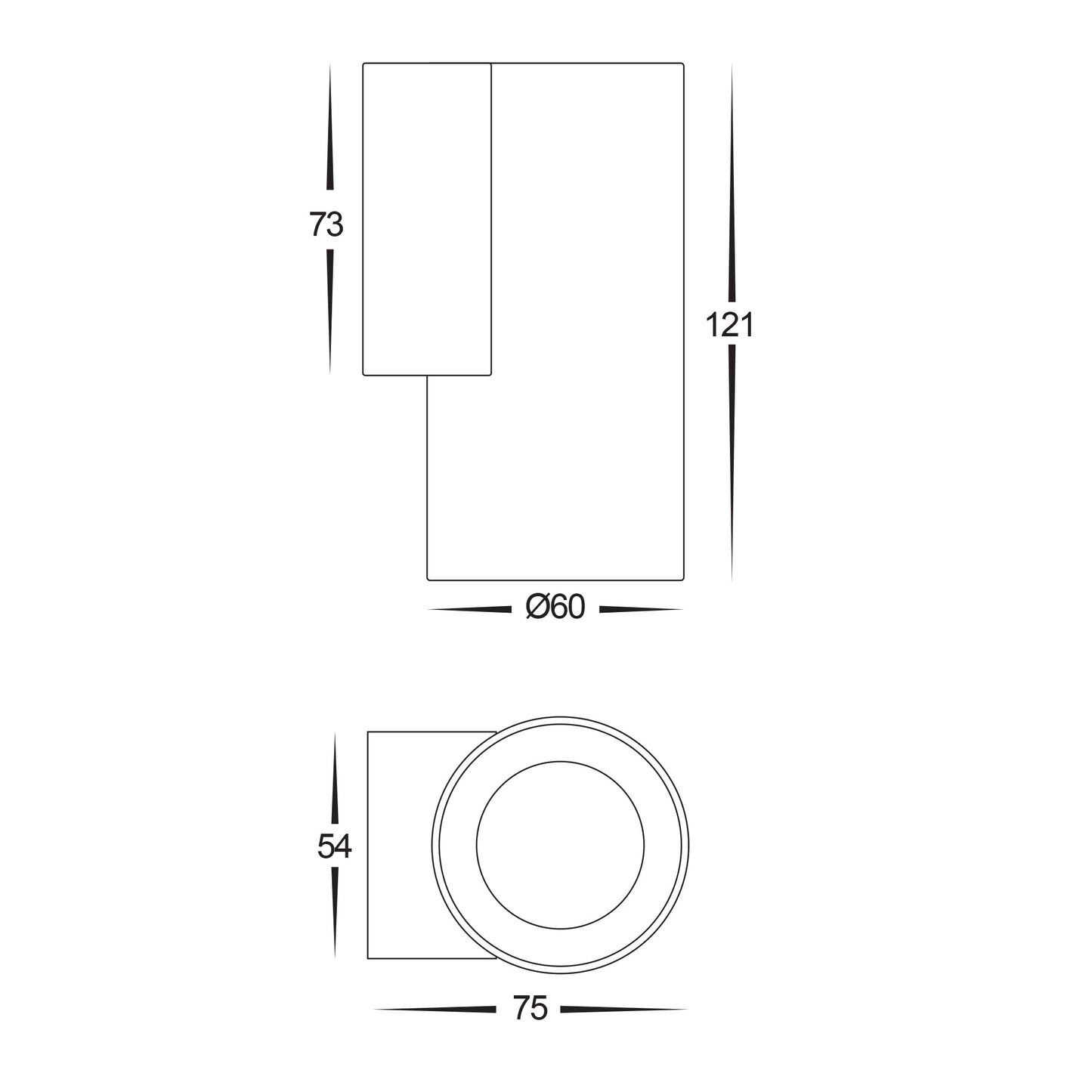 HV3625T-PSS316 - Aries Polished 316 Stainless Steel Down LED Wall Light