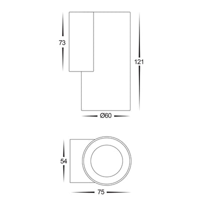HV3625T-PSS316 - Aries Polished 316 Stainless Steel Down LED Wall Light