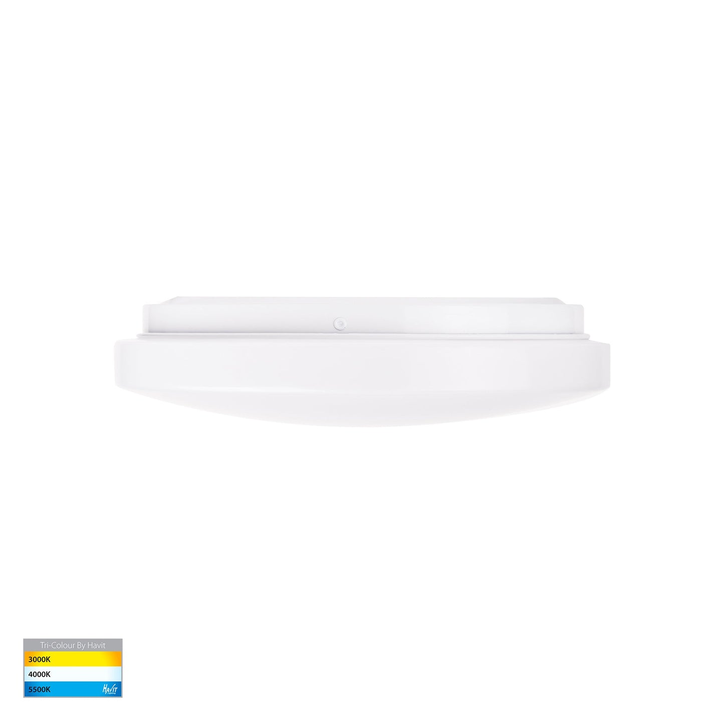 HV5884T-WHT - Ostra White 12w LED Ceiling Mounted Oyster Light