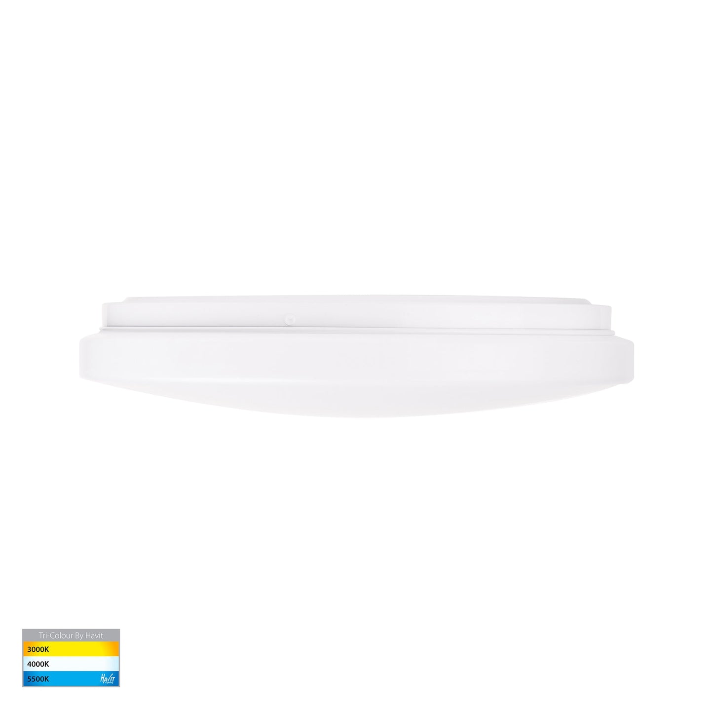 HV5885T-WHT - Ostra White 18w LED Ceiling Mounted Oyster Light