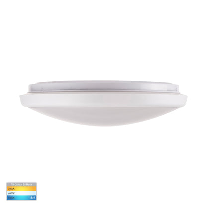 HV5888T-WHT - Ostron White 18w LED Ceiling Mounted Oyster Light