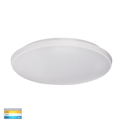 HV5888T-WHT - Ostron White 18w LED Ceiling Mounted Oyster Light