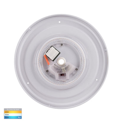 HV5888T-WHT - Ostron White 18w LED Ceiling Mounted Oyster Light