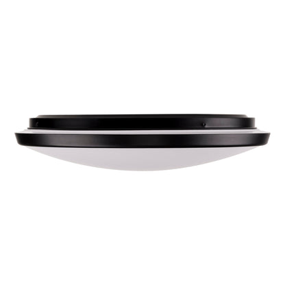 HV5889T-BLK - Ostron Black 28w LED Ceiling Mounted Oyster Light