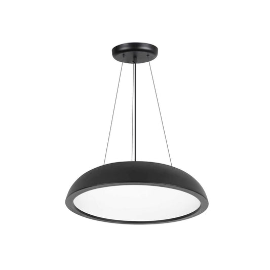 HV5895T-BLK - Black 400mm Round Pendant Light 40w