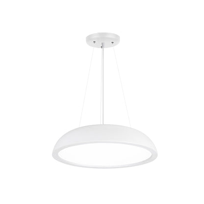 HV5895T-WHT - White 400mm Round Pendant Light 40w