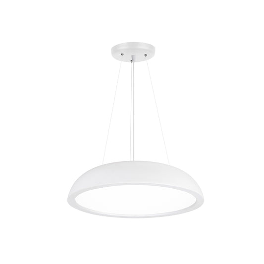 HV5895T-WHT - White 400mm Round Pendant Light 40w