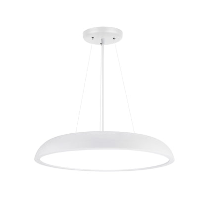 HV5896T-WHT - White 600mm Round Pendant Light 80w