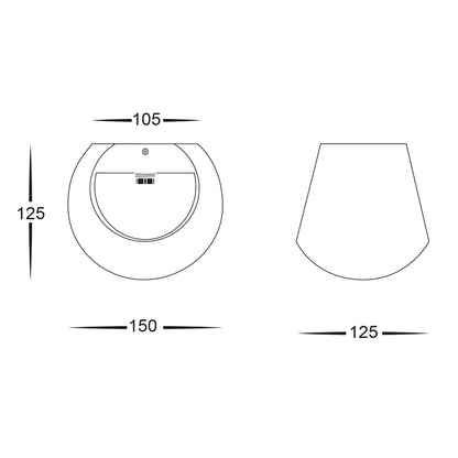 HVCL8020  - Plaster Golf Lamp Wall Light