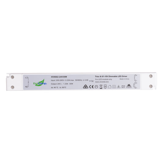 HV9662-30W -  IP20 Triac + 0-1/10v 2 in 1 Dimmable LED Driver