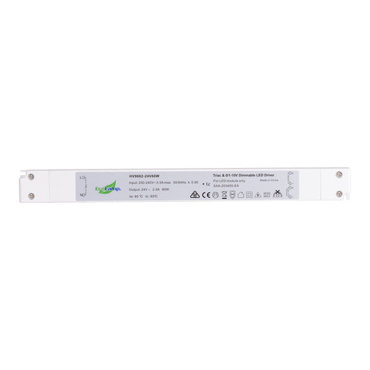 HV9662-60W -  IP20 Triac + 0-1/10v 2 in 1 Dimmable LED Driver