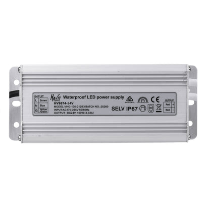 HV9674-24V - 100w 24v DC IP67 Weatherproof LED Driver with Flex & Plug