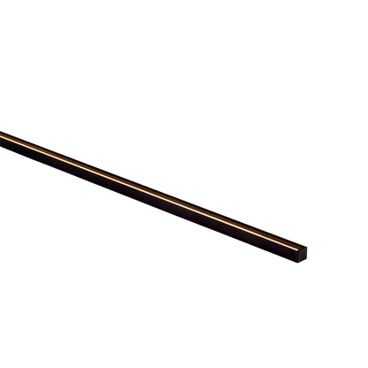 HV9693-1615-BLK-3M - 3 Metre Length Shallow Black Square Aluminium Profile