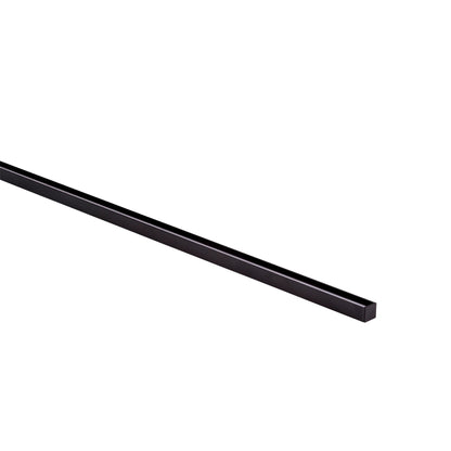 HV9693-1615-BLK-3M - 3 Metre Length Shallow Black Square Aluminium Profile