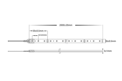 VPR9734IP54-60-2M - VIPER 4.8w 2m LED Strip kit 5500k