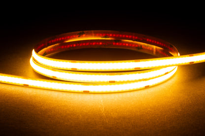 HV9761-IP20-320-3K-10M - 24v DC 9.6w IP20 3000k COB LED Strip - 10m Length