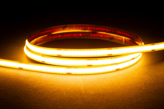 HV9761-IP20-320-3K-10M - 24v DC 9.6w IP20 3000k COB LED Strip - 10m Length