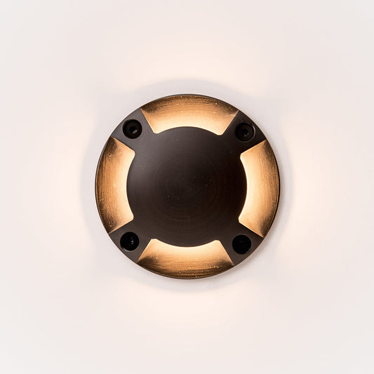 HCP-276423 / HCP-276424 / HCP-276425 - 1.5w Four Way Antique Brass Directional Deck Lights