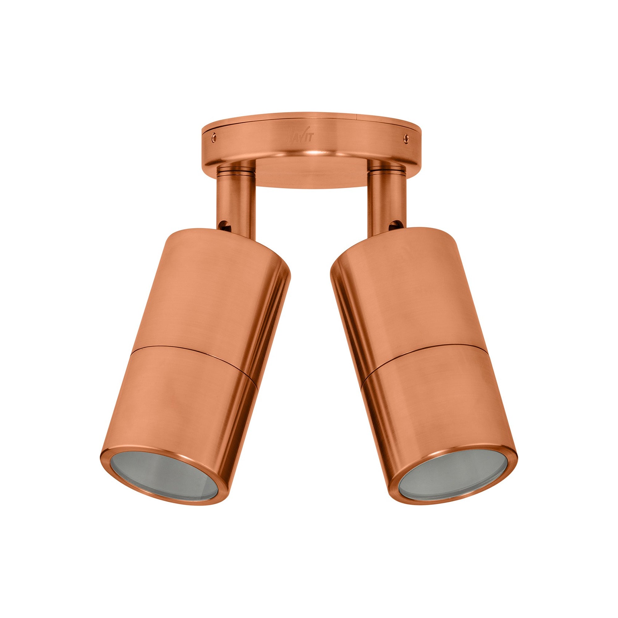HVCL1396  - Solid Copper Double Adjustable Wall Light